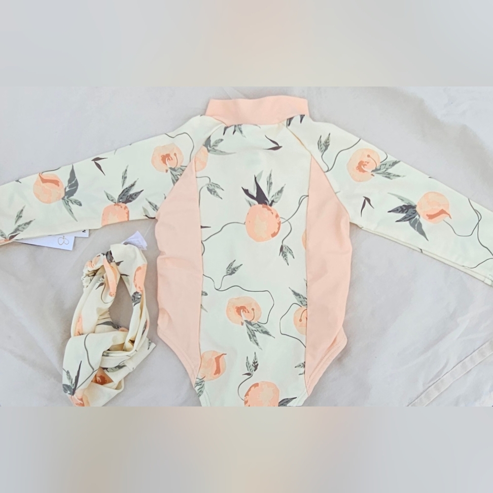 Jessica Simpson Coral and flower swimsuit